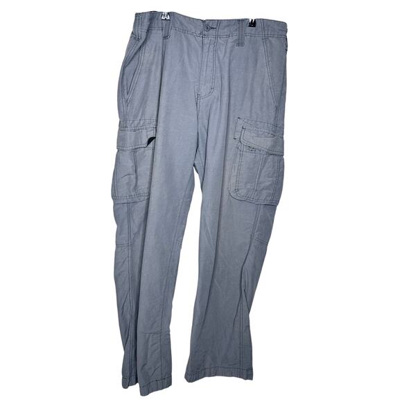 Wearfirst Baggy Cargo Utility Pants Gray Y2K Skater Size 38x32 - Picture 1 of 7